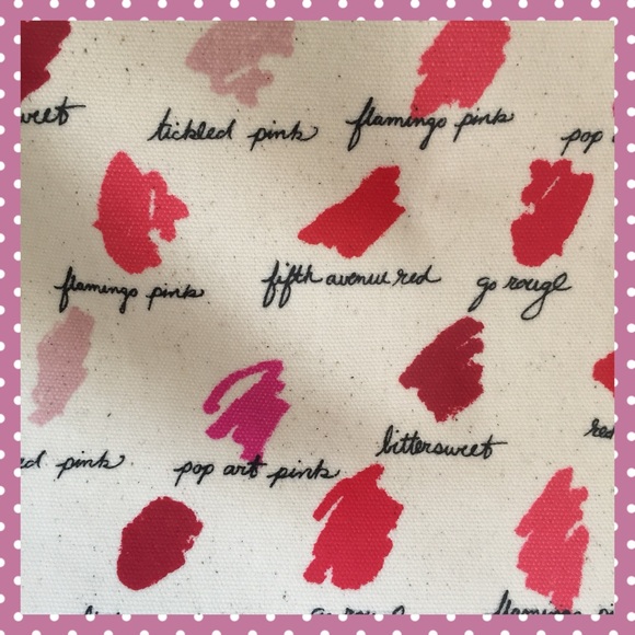 SOLD SOLD SOLD Kate Spade ♠️ lipstick smudge tote - Picture 7 of 8